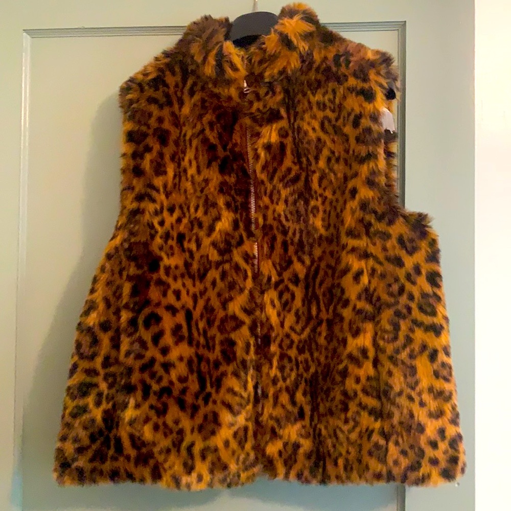 J. Crew Faux Fur Vest